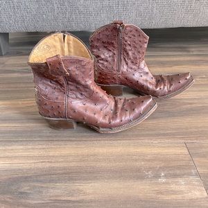 Genuine Ostrich booties